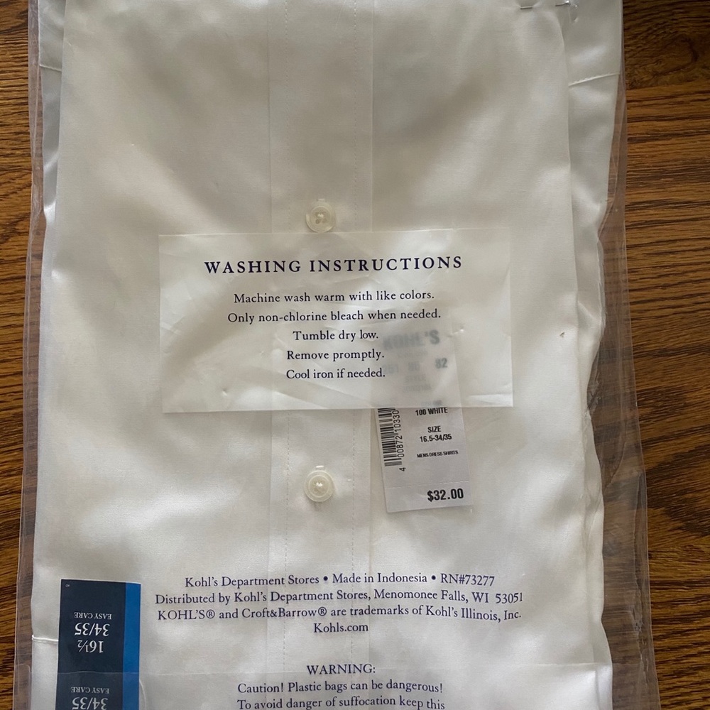 NEW Croft & Barrow easy care long sleeve shirts